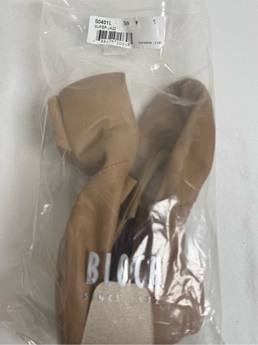 Bloch Tan Super Jazz Women's Dance Flats size 5